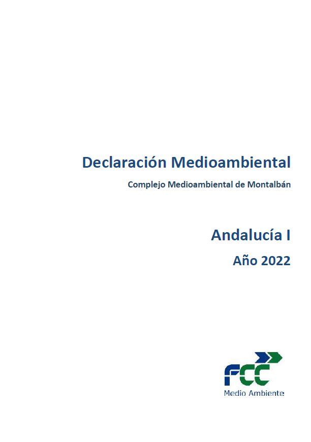 ES-V-0001-FCC Medio Ambiente Andalucía I Montalbán Environmental Statement