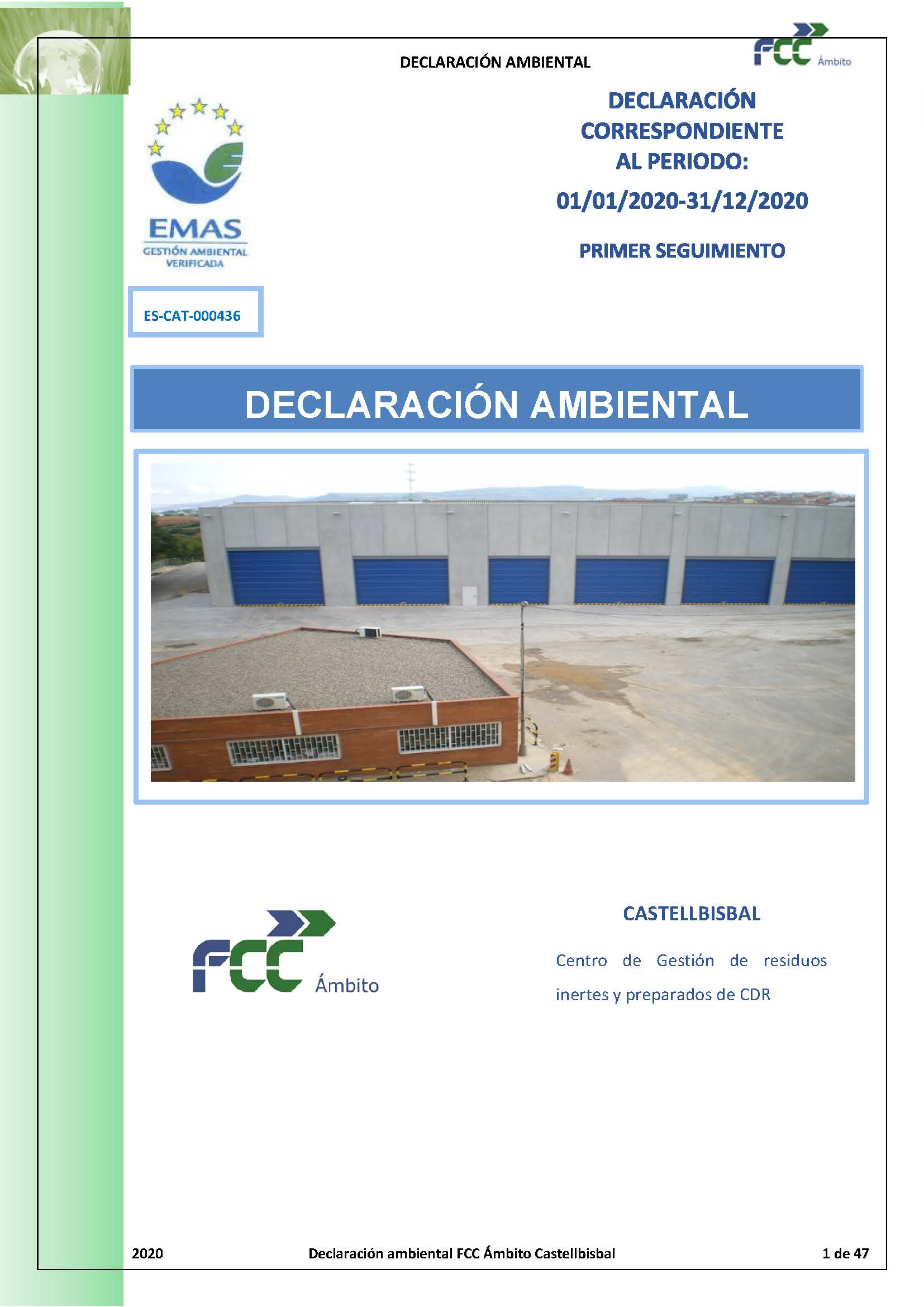 Declaración Ambiental CASTELLBISBAL