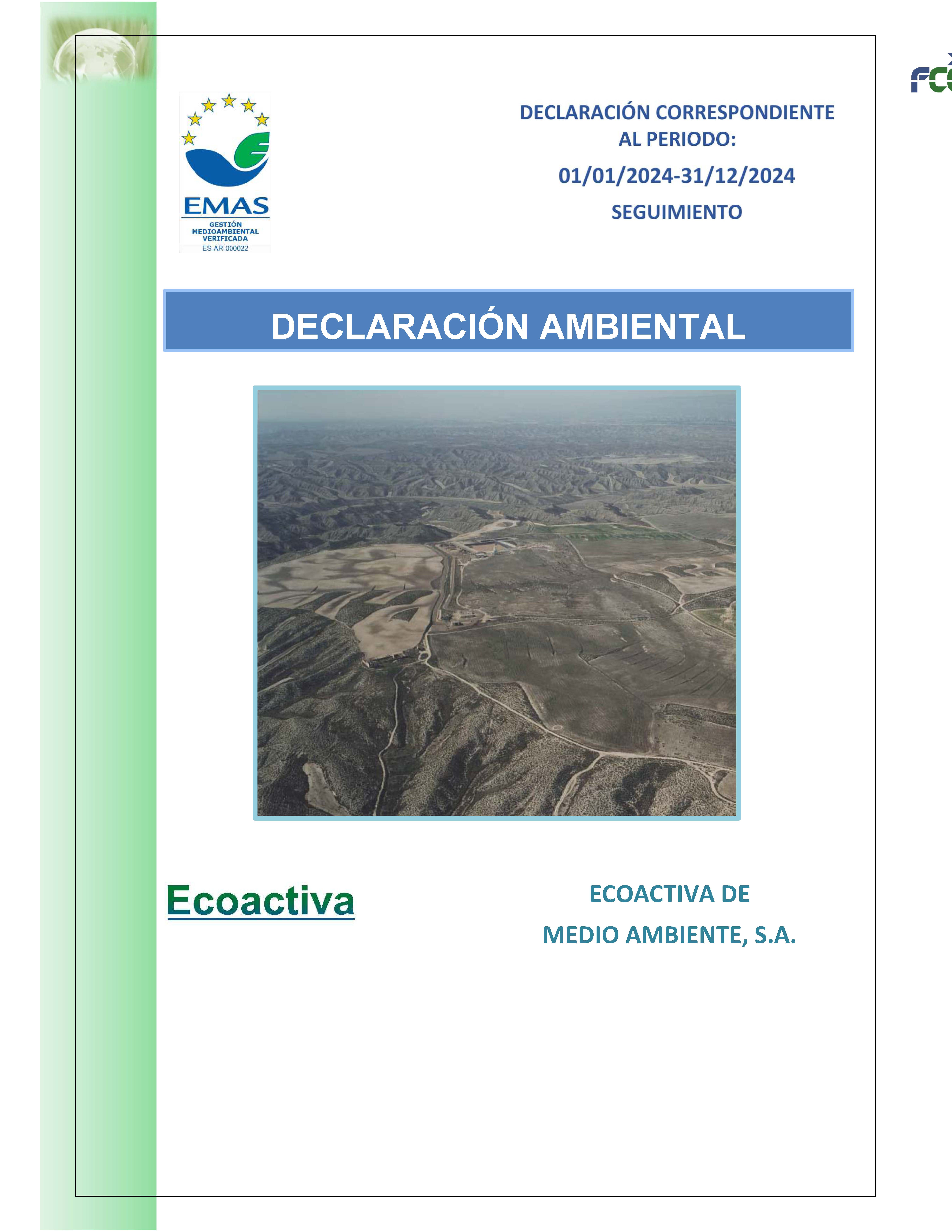 Declaración Ambiental Ecoactiva