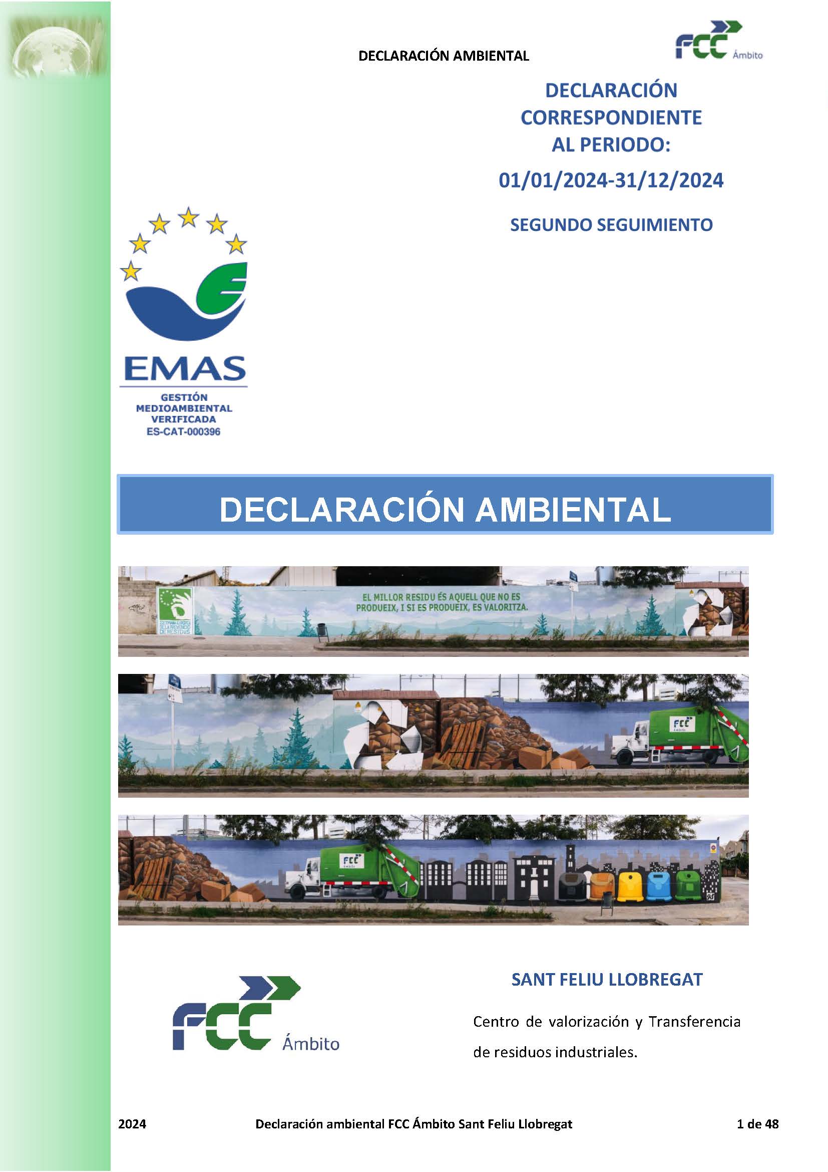 Declaración Ambiental SANT FELIU LLOBREGAT